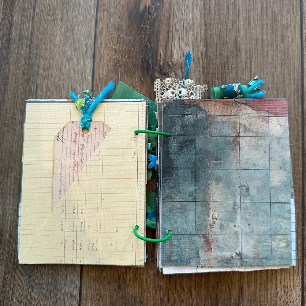 Fish-Themed Junk Journal with Teal Accents